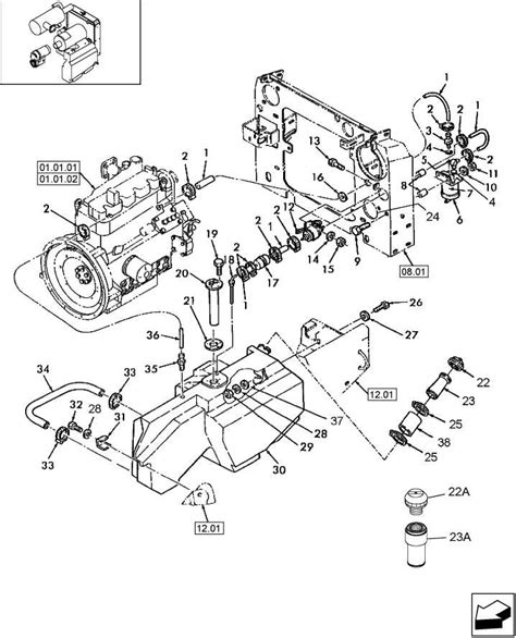 2004 new holland skid steer fuel system parts list|new holland ls180 parts diagram.